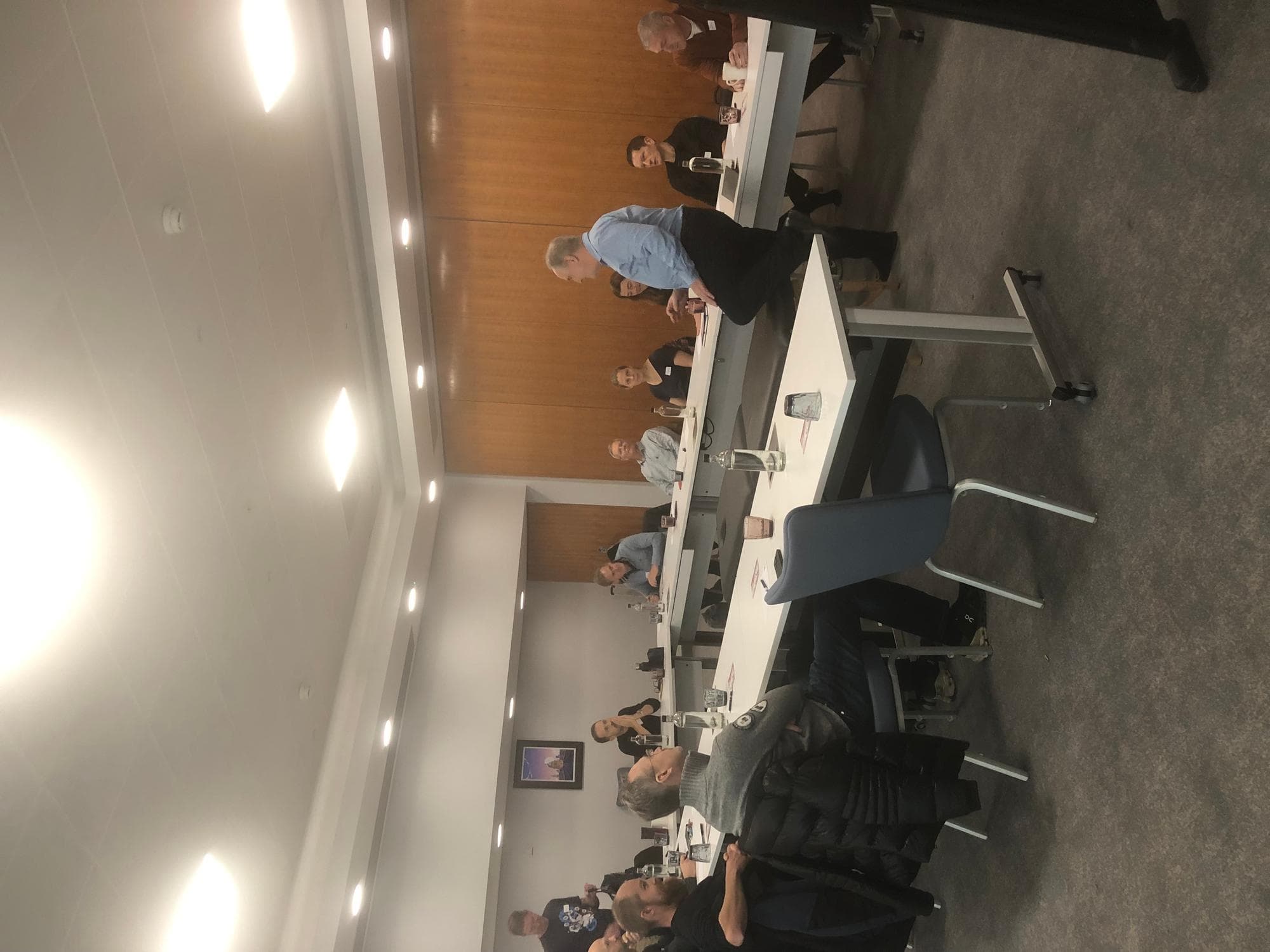 Simon teaching in a classroom training session